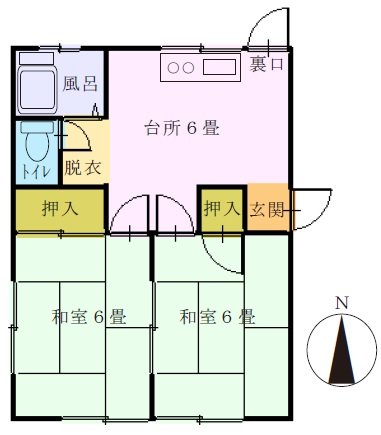 大沢荘 1階 間取図